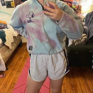 Snoopy the dog tie dye pullover